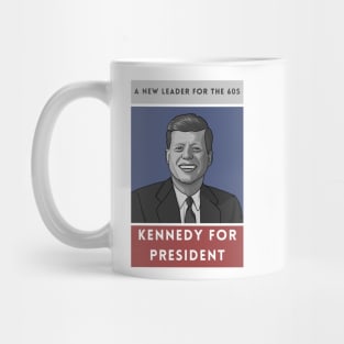 JFK: 1960s Campaign Poster Art Mug